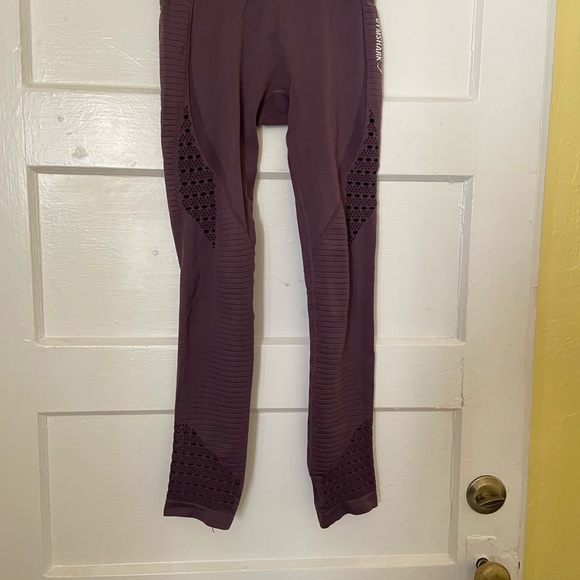 Purple gym shark seamless energy leggings - Picture 5 of 5
